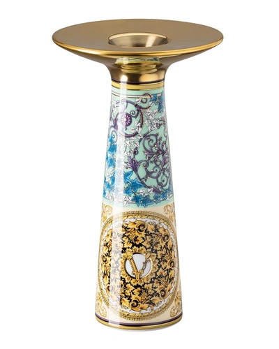 Versace Barocco Mosaic Vase/candleholder - 7" In Multi