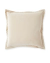 Austin Horn Collection Thalia Velvet Feather/down Pillow, Ivory