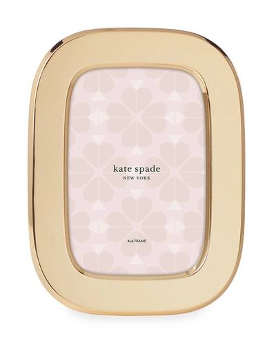 Kate Spade South Street 4" X 6" Gold Oval Picture Frame