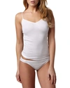 Hanro Seamless Cotton V-neck Camisole In White