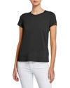 Lafayette 148 The Modern T-shirt In Black