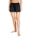 Pj Harlow Mikel Satin Boxer Short With Draw String In Black