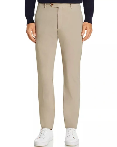 Zanella Noah Stretch Active Slim Fit Technical Pants In Off White