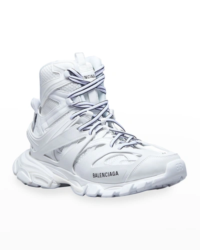 Balenciaga Track Hike Caged Chunky High-top Sneakers In White
