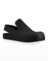 Bottega Veneta Rubber Clog Mules In Black