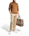 Zanella Men's Parker New Basic Wool Pants In Dark Beige