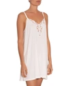 Eberjey Naya Lace-trimmed Stretch-jersey Chemise In Black