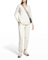 Nic + Zoe Vital V-neck Pullover In Putty