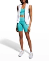 Alo Yoga Real Stretch-jersey Sports Bra In Ocean Teal