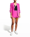 Cinq À Sept Cinq A Sept Elaine Crepe Shorts In Petunia