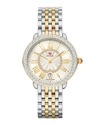 MICHELE SEREIN MID TWO-TONE DIAMOND WATCH,PROD231620069