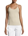 Lafayette 148 Plus Size Jersey Camisole W/ Adjustable Straps In Ink