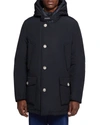 Woolrich Down-feather Hooded Coat In New Black
