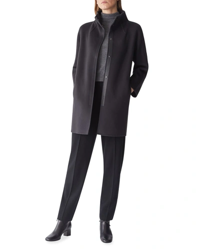 Loro Piana Roaden Baby Cashmere Coat In Noir