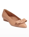 FERRAGAMO VIVA 20 POINTED VARA BOW BALLERINA FLATS,PROD236420143