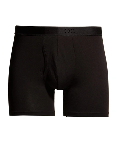 Derek Rose Men's Jack Cotton Boxer Briefs In Black