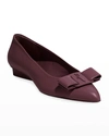 FERRAGAMO VIVA 20 POINTED VARA BOW BALLERINA FLATS,PROD236420143