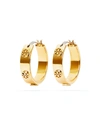 Tory Burch Miller Goldtone Hoop Earrings In Gold