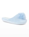 Patricia Green Daisy Pouf Slippers In Blue