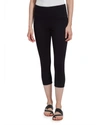 Lyssé Medium Control Denim Capri Leggings In Black