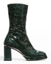 MIISTA CARLOTA MOCK-CROC MID BOOTS,PROD246130008