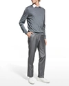 Ermenegildo Zegna Men's Trofeo Wool Pants In Md Gry Sld