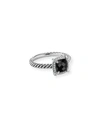 David Yurman Sterling Silver Petite Chatelaine Ring With Black Onyx & Diamonds - 100% Exclusive In Black Onyx