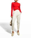 Jil Sander Crew-neck Wool Sweater In Medium Red