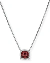 DAVID YURMAN 7MM CHATELAINE PENDANT NECKLACE WITH GEMSTONE AND DIAMONDS IN SILVER,PROD242330277