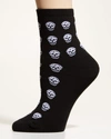 Alexander Mcqueen Alexander Mc Queen Multiskull Socks In Blackwhite