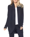 Barefoot Dreams The Cozy Chic Lite Circle Cardigan In Black