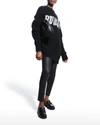 Rotate Birger Christensen Brandy Oversized Wool-blend Sweater In Black