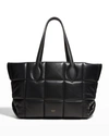 KHAITE FLORENCE QUILTED LEATHER TOTE BAG,PROD242360054