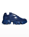 Prada Men's Cloudbust Thunder Lug-sole Trainer Sneakers In Danubio