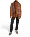 ETRO MEN'S GRADIENT PLAID SCARF,PROD242410178