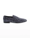 Robert Graham Sonoma Velvet Loafer In Grey