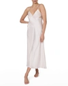 Rya Collection Iris Silk Charmeuse Nightgown In Champagne