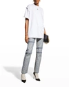 Mm6 Maison Margiela Logo-tag Oversized T-shirt In White