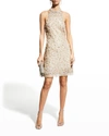 AIDAN MATTOX BEADED HALTER SWING DRESS,PROD246110017