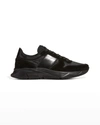Tom Ford Jagga Leather-trimmed Nylon And Suede Sneakers In Black