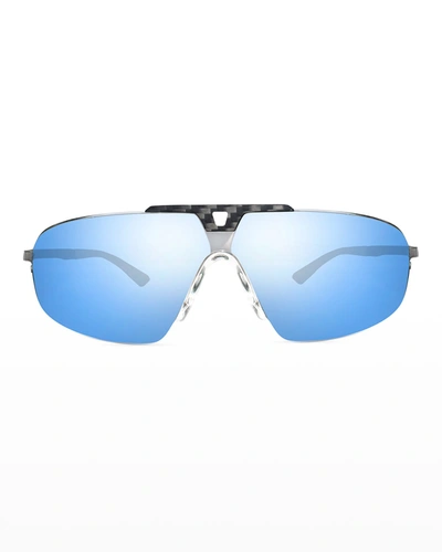 Revo Men's Alpine Chrome Photo Sunglasses