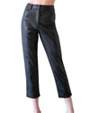 Lblc The Label Jen Vegan Leather Trousers In Black