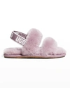 Ugg Kids' Girl's Oh Yeah Shearling Slippers, Baby/toddlers In Shad