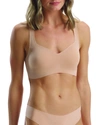 Commando Support Padded-cup Modal-blend Jersey Bra In Black