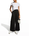 Rag & Bone Poppy Print Organic Cotton Top In Blkwhtmul