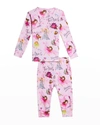 BOOKS TO BED GIRL'S TWINKLE PRINTED PAJAMA GIFT SET,PROD245220205