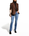 Frame Le Mini Boot Jeans In Poe In Poe