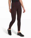 Lyssé Center Seam Ponte Leggings In Double Espresso