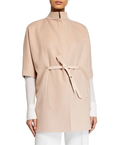 Loro Piana Salzburg Belted Cashmere Jacket In Rose