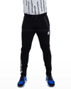 Maceoo Men's Contrast-trim Jogger Pants In Black